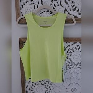 NWT Johnny Was Calme Scoop Neck Tank Top Lime Medium
